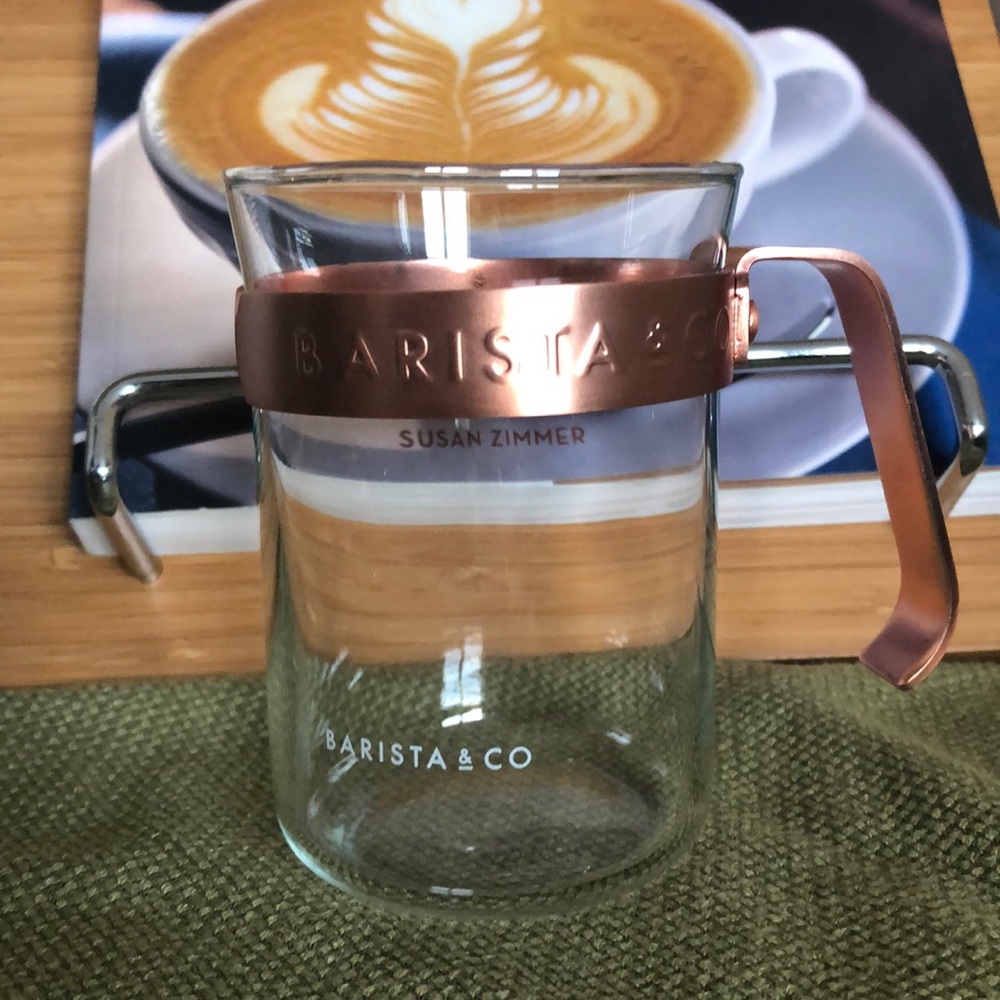 Barista & Co 8 Inch Coffee Craft made of Copper & Glass NEW Excellent Condition
